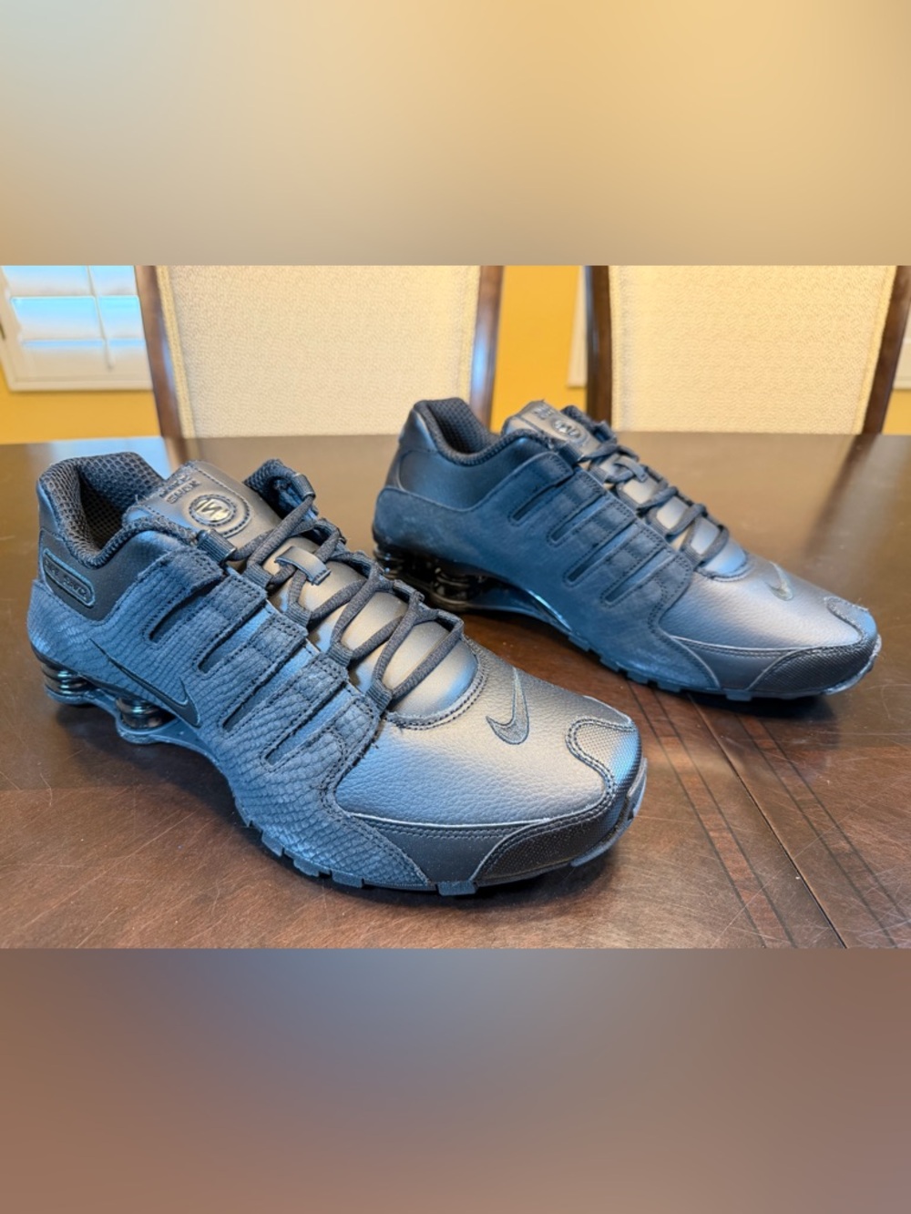New Nike Shox Black Sneakers Shoes Size US 12